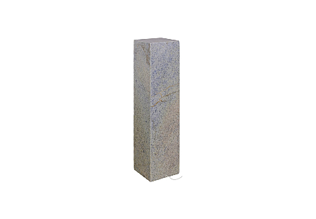 Onyx Lamp Pedestal, Square Blue Calcite