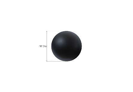 Extra Small Black Ball on the Wall