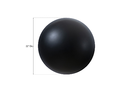 Large Black Ball on the Wall