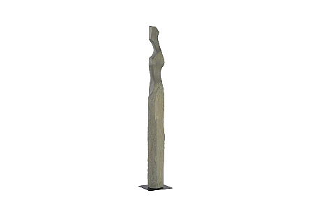Colossal Gray Cast Woman Sculpture B