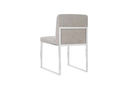 Frozen Gray Taupe Dining Chair
