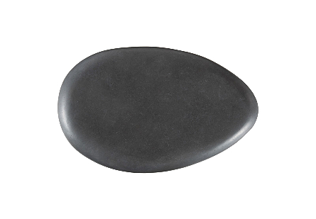 River Stone Large Charcoal Stone Coffee Table