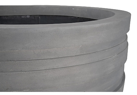 June Extra-Large Raw Gray Planter