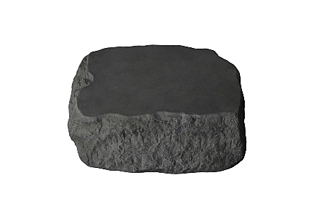 Quarry Coffee Table, Large Charcoal Stone