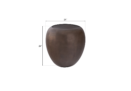 River Stone Side Table Bronze
