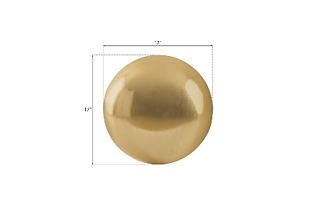 Floor Ball Medium, Gold Leaf