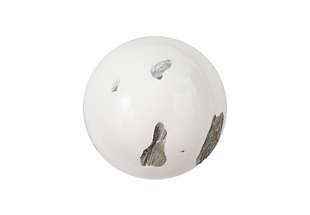 Cast Root Wall Ball Resin, White, SM