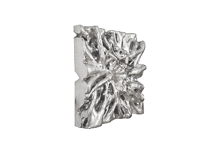 Square Root Small Silver Wall Art