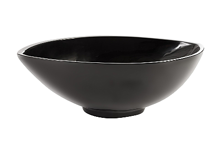 Mata Large Black Bowl