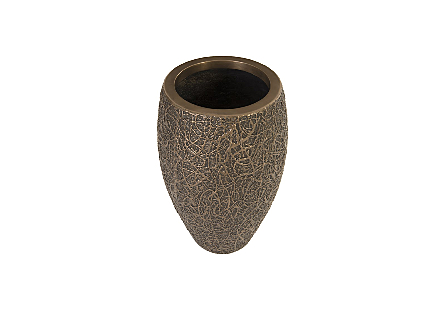 String Theory Small Bronze Planter