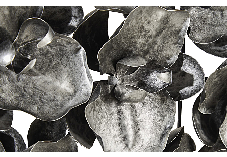 Orchid Collage Wall Art Silver/Black
