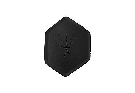 Honeycomb Solid Side Table Black, XL