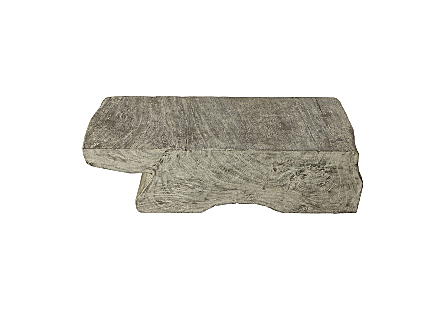 Freeform Bench Gray Stone