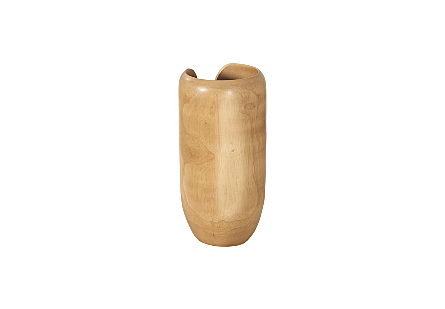 Interval Wood Vase Natural, Small