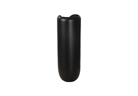Interval Wood Vase Black, Large