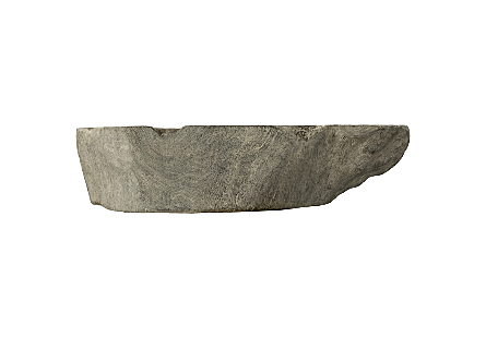 Aperture Console Table Gray Stone