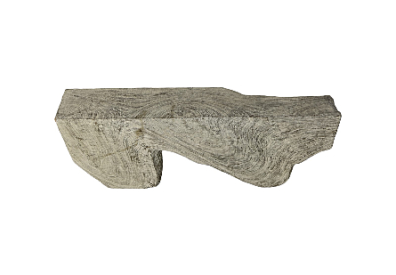 Freeform Console Table Gray Stone
