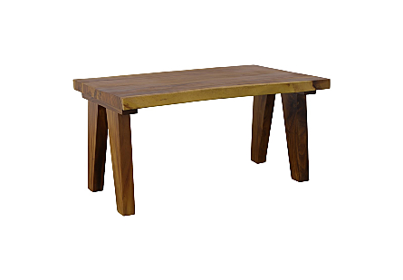 Origins Dining Table Live Edge, Natural, Wood Legs