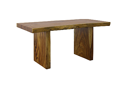 Origins Dining Table Live Edge, Natural, Wood Legs