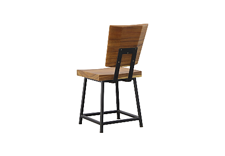 Smoothed Dining Chair Natural, Black Base