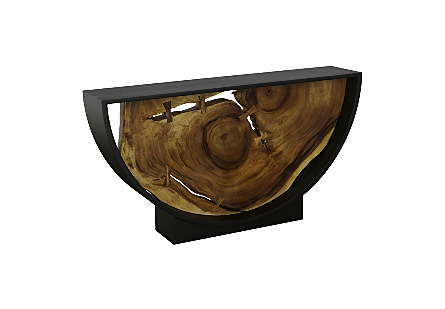 Framed Arc Console Table Natural