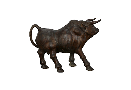 Bull Sculpture Teak