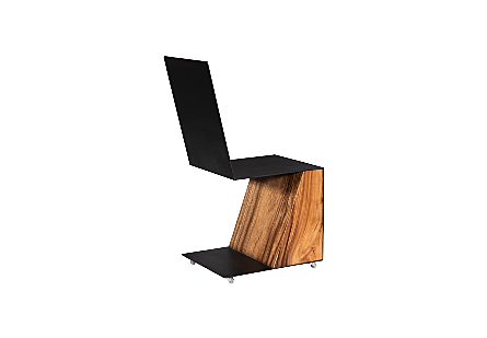 Block Chair with Casters Natural