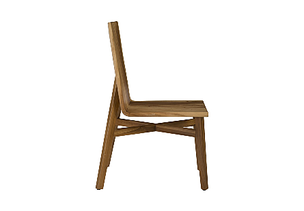 Slant Dining Chair Chamcha Wood, Natural