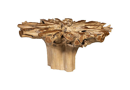 Teak Root Dining Table Round