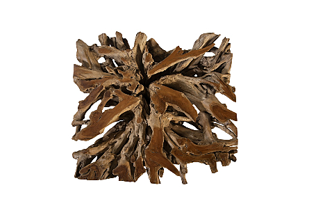 Teak Root Dining Table Base Square