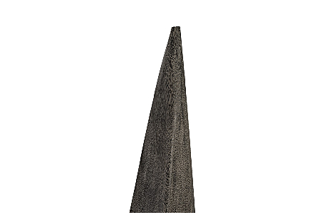 Shark Tooth Sculpture Large, Gray Stone Finish