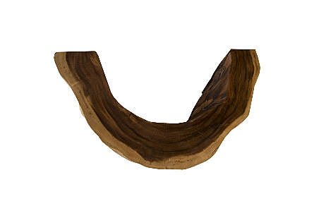 Curl Wood Console, Natural 