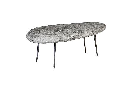 Skipping Stone Coffee Table With Forged Legs SM