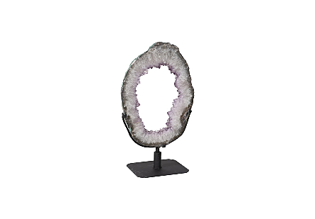 Amethyst Ring Sculpture on Stand SM